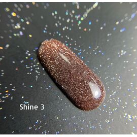 GaMa Reflective Gel polish SHINE #3, 10 ml, гель-лак світловідбиваючий #1