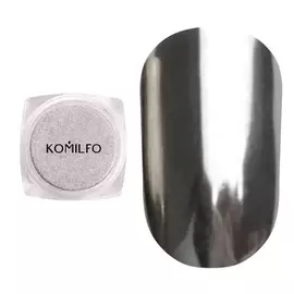 Komilfo Mirror Powder №001, втирка срібло, 0,5 г #1