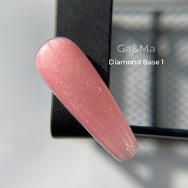 GaMa Diamond base #1 Peach, Персикова, 15 ml #1