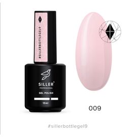 Siller Bottle gel Твердий гель, світло-рожевий, №9, 15 ml #1