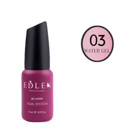 EDLEN Рідкий гель Water gel № 3, теплий рожевий, 9 ml #1