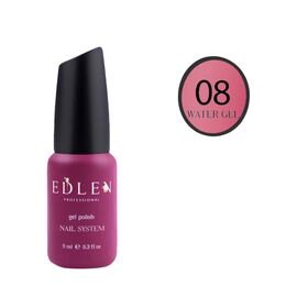 EDLEN Water gel №8 Темний рожевий нюд, 9 ml, гель рідкий #1