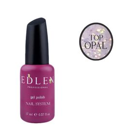 EDLEN Top Opal, 17 ml, Топ без липкого шару з шимером #1