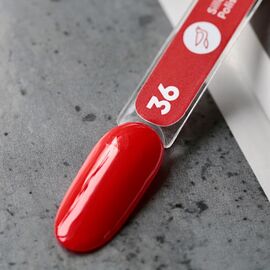 SILLER Gel Polish №36 RED, червоний, 8 ml, гель-лак #2