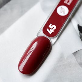 SILLER Gel Polish №45 COPPERY BROWN, мідно-коричневий, 8 ml, гель-лак #2