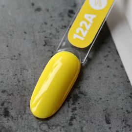 SILLER Gel Polish №122A BRIGHT YELLOW, яскраво-жовтий, 8 ml, гель-лак #2