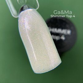 Ga&Ma SHIMMER TOP 4, Топ з золотисто-фіолетовим шимером, 15 ml #1
