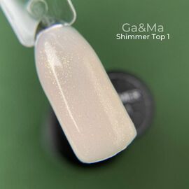 GaMa Shimmer Top #1, 15 ml, топ з золотистим шимером #1