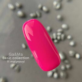 GaMa Gel polish #11 RASPBERRY, малиновий, 10 ml, гель-лак #1