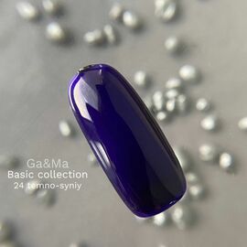 GaMa Gel polish #24 Dark Blue, гель-лак, 10 ml #1