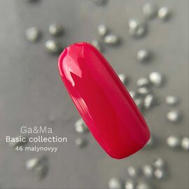GaMa Gel polish #46 MAGENTA, гель-лак, малиново-червоний, 10 ml #1