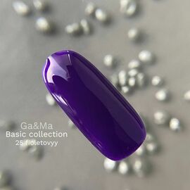 GaMa Gel polish 25 Violet, гель-лак, фіолетовий, 10 ml #1