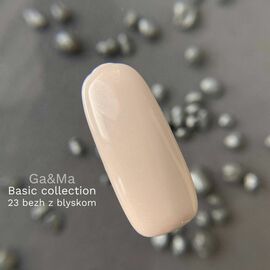 GaMa Gel polish #23 Shimmer Beige, гель-лак, 10 ml #1