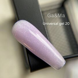 GA&MA. Universal gel 20, гель без опилу, рідкий, з шимером, 15 ml #2