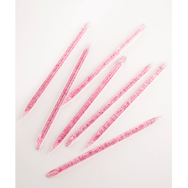 KODI Набір 50 шт, Багаторазові пластикові палички для кутикули, рожевий колір #1