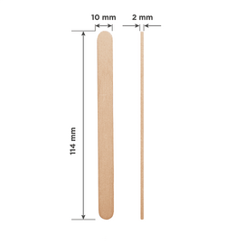 STALEKS. 100 pcs Wooden Wax Applicator Stick #3, ШПАТЕЛЬ для депіляціі, 100 шт #2