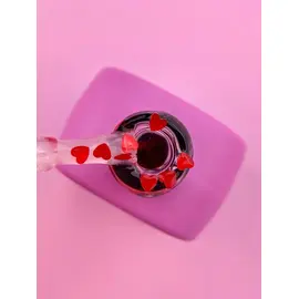 LUNAmoon. Red Romantic Top Coat, 13 ml, топ з червоними сердечками #2