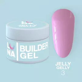LUNA Jelly Gelly #3 Pink, 15 ml, гель-желе, рожевий #1