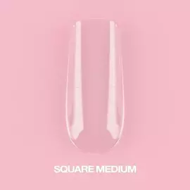 LUNA Гелеві Тіпси Square Medium, 500 шт, середній квадрат, для нарощування #1