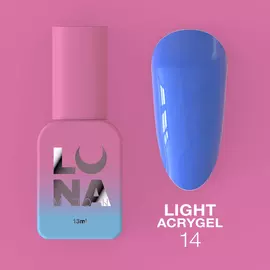 LUNA Light Acrygel #14 Lavender, 13 ml, рідкий гель, волошковий #1