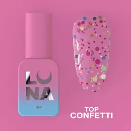 LUNA Confetti Top, топ з кольоровими шестигранниками, 13 ml #1