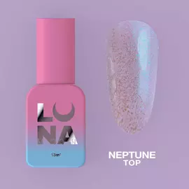 LUNA Neptune Top, Топ глянцевий з блакитно-фіолетовым шимером, 13 ml #1