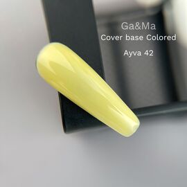 GA&MA. Colored base #42, Quince , 15 ml, кольорова база, Айва #2