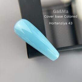 GA&MA. Colored base #43, Hydrangea, 15 ml, кольорова база, Гортензія #2