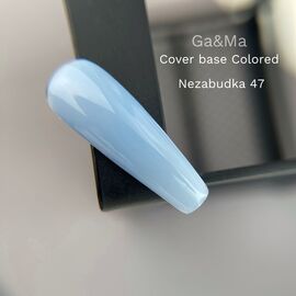 GA&MA. Colored base #47, Forget-me-not, 15 ml, кольорова база, Незабудка #2