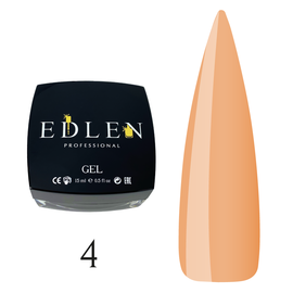 EDLEN Builder Gel №4 Beige, 15 ml, гель для нарощування #1