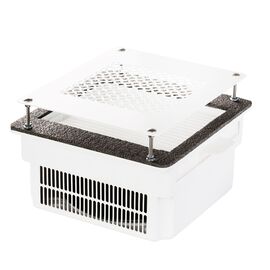 TERI, Built-in Nail dust Collector "Teri 800", Витяжка вбудовувана, біла зі сталевою решіткою "white" #2