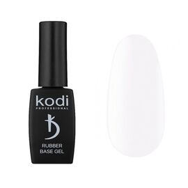 KODI White Rubber base for gel polish, 8 ml, Каучукова базова основа для гель-лаку, біла #1