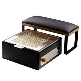 Teri. Manicure Armrest, LOFT, size M, Black/Wood. Підлокітник, чорний/дерево, розмір M #2