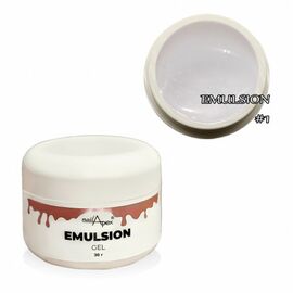 NAILAPEX Emulsion Gel #1, 30 g, Рідкий моделюючий гель, прозорий #1