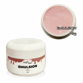 NAILAPEX Emulsion Gel #3, 30 g, Рідкий моделюючий гель, ніжно-рожевий з блиском #1