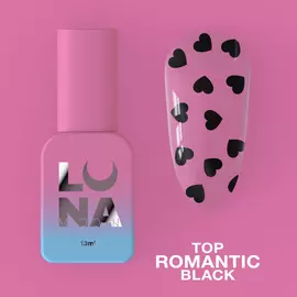 LUNA Romantic Black Top, топ з чорними сердечками, 13 ml #1