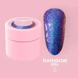 LUNA Rainbow Gel #5, гель для дизайну з ефектом хамелеону, 5 ml #1
