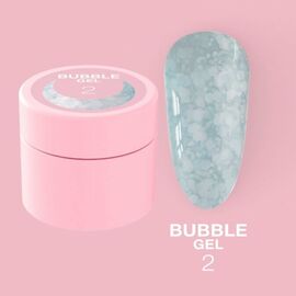 LUNA Bubble Gel #2, гель для дизайну з блискучими частинками, 5 ml #1