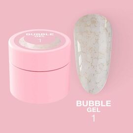 LUNA Bubble Gel #1, гель для дизайну з блискучими частинками, 5 ml #1
