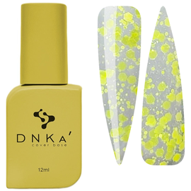 DNKa’ Top Sorbet, 12 ml, топ з неоново-жовтими пластівцями #1