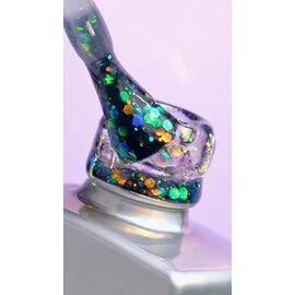 DNKa’. "Unicorn" Top coat, 12 ml, топ з голографічними часточками #2