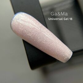 GaMa Universal gel 18, Shimmer, гель без опилу, рідкий, з шимером, 30 ml #1
