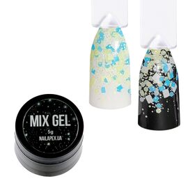 NAILAPEX Mix Gel №16, 5 g, Декор-гель, Вишиванка Україна #1