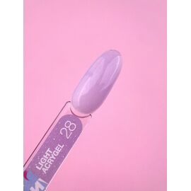 LUNAmoon. Light Acrygel #28 Light lilac with shimmer, 13 ml, рідкий гель, світло-бузковий з шимером #2