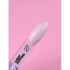 LUNAmoon. Light Acrygel #27 Milky with shimmer, 13 ml, рідкий гель, молочний з шимером #2