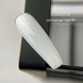 GaMa Universal gel 17, гель без опилу, рідкий, з шимером, 30 ml #1