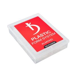 KODI. Plastic Top nail forms, ALMOND, 120 шт, верхні форми для моделювання нігтів, мигдаль #2