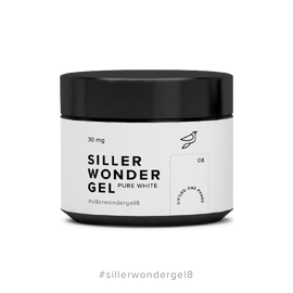 SILLER One Phase Wonder Gel №8 Ідеальний білий, 30 ml #1
