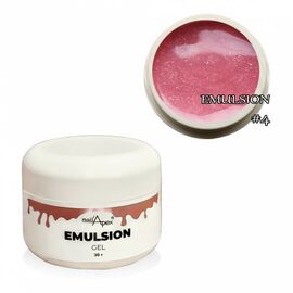 NAILAPEX Emulsion Gel #4, 30 g, Рідкий моделюючий гель, глибокий рожевий з блиском #1