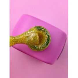 LUNAmoon. Light Acrygel #43 Gold shimmer, 13 ml, світловідбиваючий рідкий гель, золотий шимер #2
